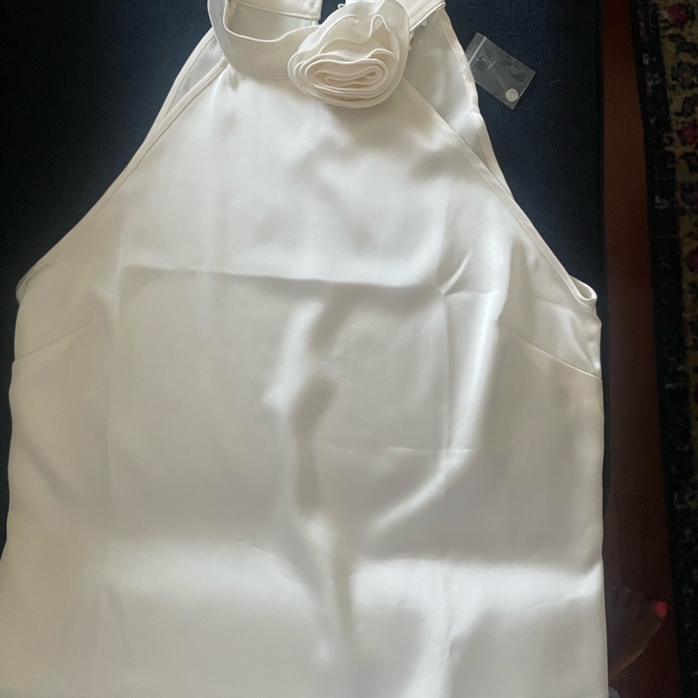 Cynthia Rowley White Halter Top